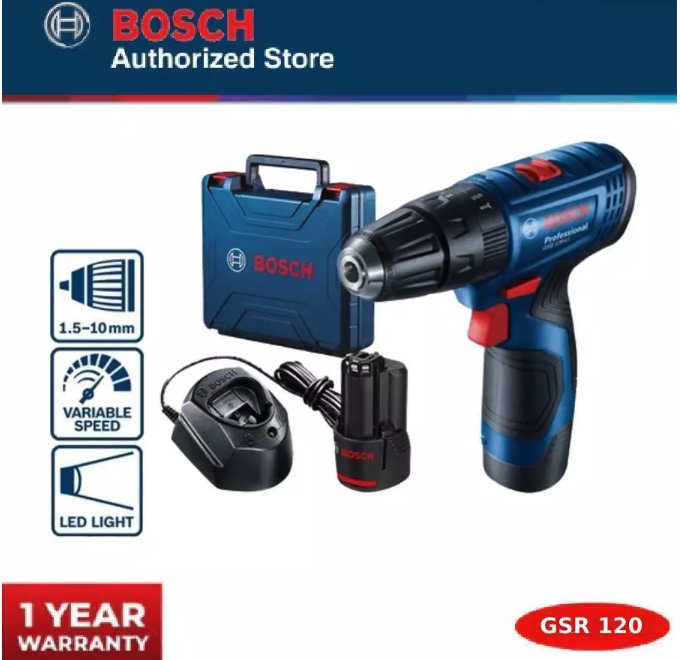 Untuk pekerjaan ringan, pilih bor dengan tegangan 12 volt