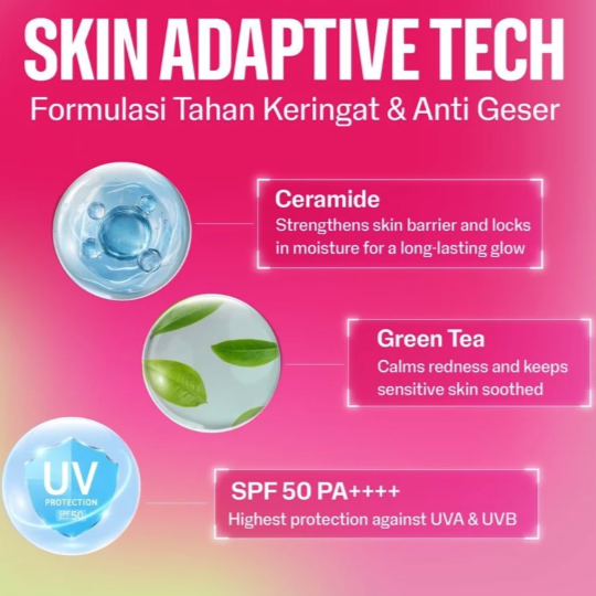 Agar makeup bertahan lebih dari 4 jam: Cari cushion dengan klaim waterproof, transferproof, atau sweatproof