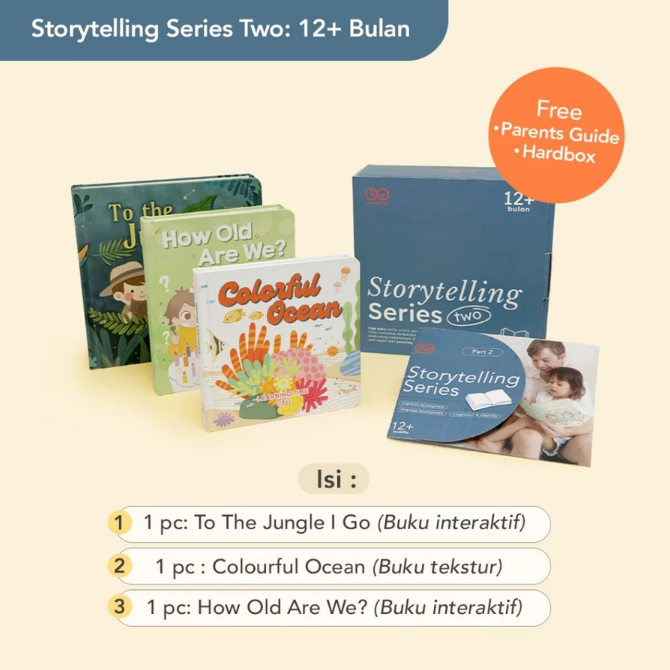 Bahasa & sosial: Mainan yang mendorong anak berinteraksi, seperti buku bergambar dan boneka sederhana