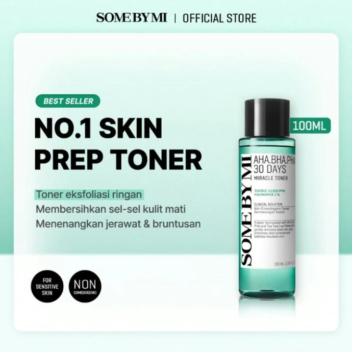 Untuk mengatasi jerawat dan bekasnya: Pertimbangkan toner dengan AHA atau BHA untuk mendorong regenerasi kulit