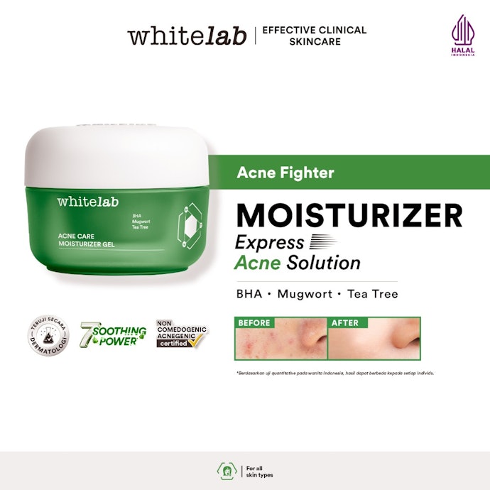 Kulit kering dan berjerawat atau bruntusan: Niacinamide, azelaic acid, azeclair, atau BHA <1%