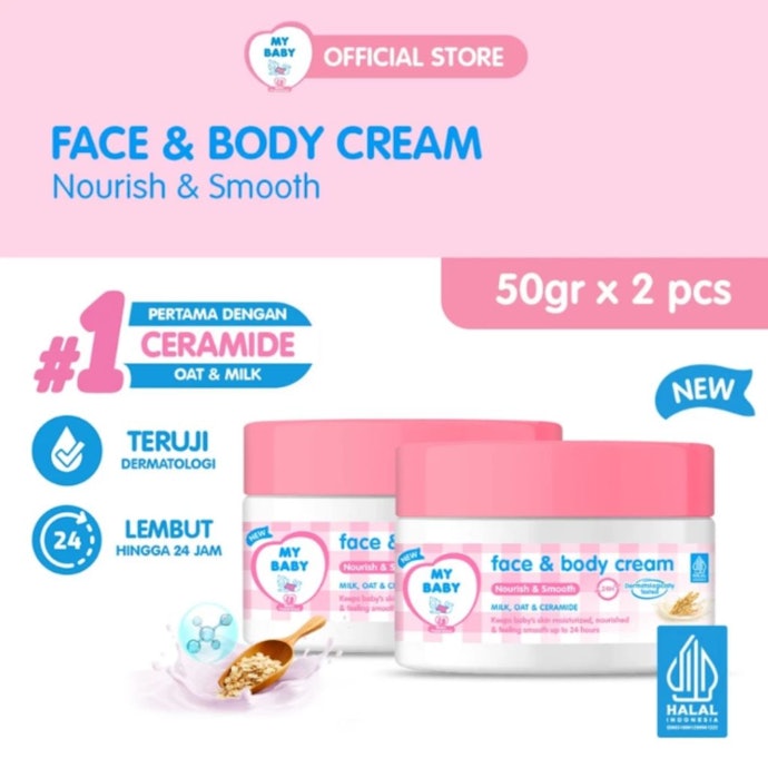 Jika bayi memiliki eksim, pertimbangkan yang mengandung tambahan ceramide