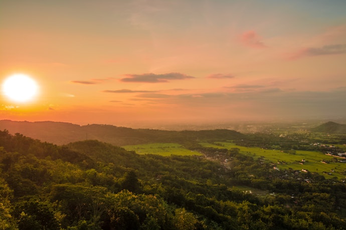 Daerah gunung: Nikmati kesegaran dan keasrian hutan yang hijau