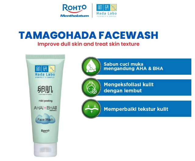 Tamagohada Face Wash: Membantu mengangkat minyak berlebih dan kotoran sekaligus menjaga kulit tetap segar tanpa terasa kering