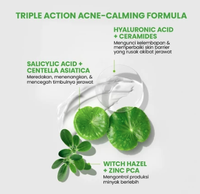 Untuk kulit berjerawat: Pilih yang mengandung salicylic acid dan Centella asiatica