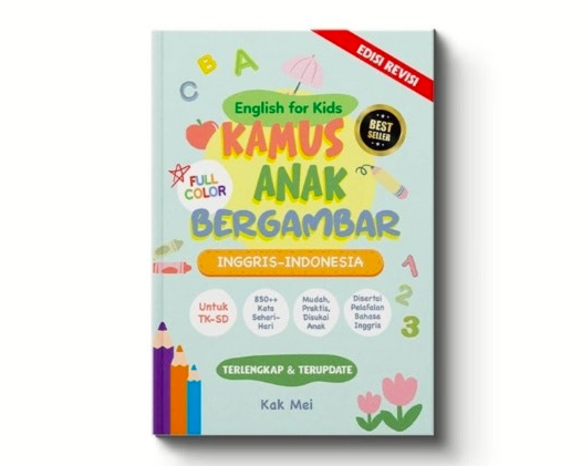 Kamus bergambar: Bisa untuk belajar kosa kata bahasa inggris dan listening, contoh pada anak TK dan SD