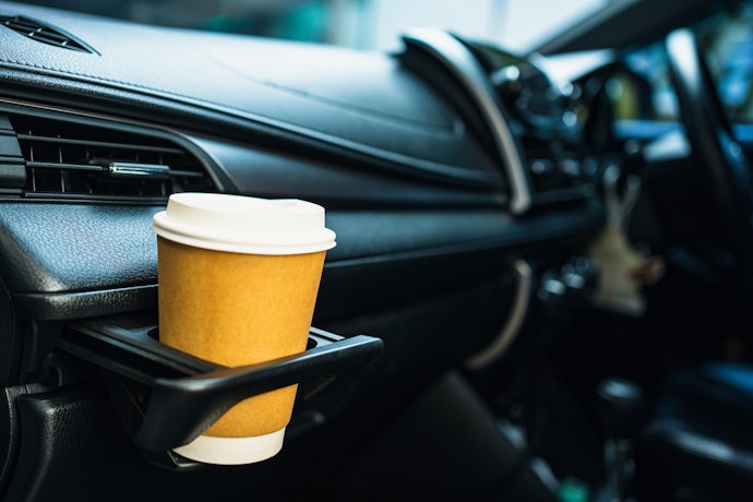 Di ventilasi AC, menjaga minuman tetap dingin