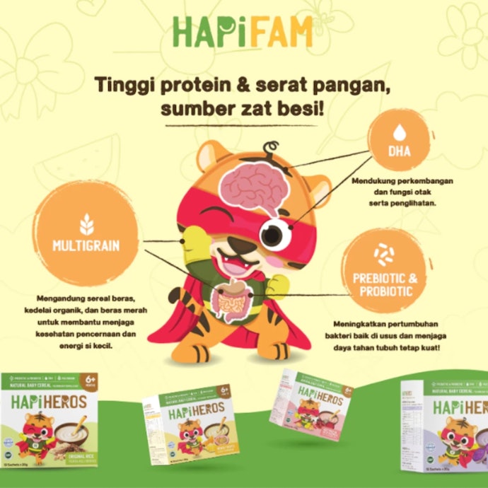 Untuk awal MPASI usia 6-12 bulan: Pilih bubur fortif yang mengandung zat besi