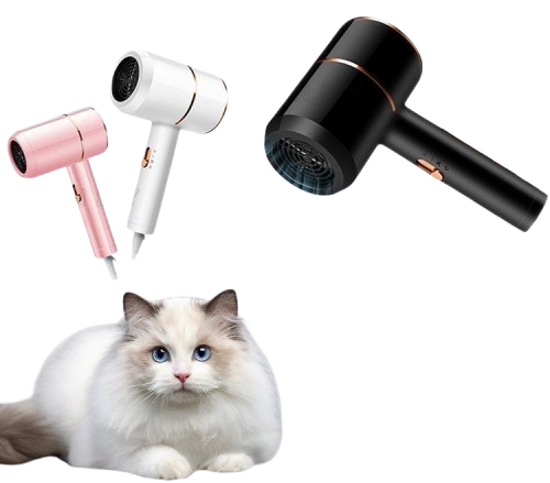 Untuk kucing berbulu pendek hingga sedang, tipe handheld watt kecil cukup memadai