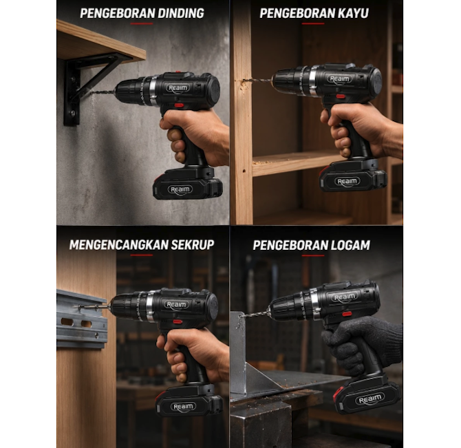 Untuk pekerjaan berat, seperti bidang industri, mekanik, atau konstruksi, utamakan bor dengan tegangan 20 volt ke atas