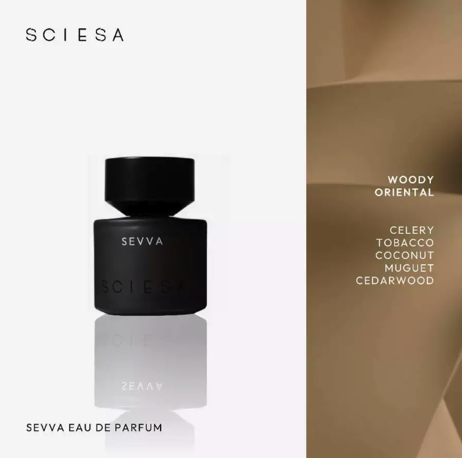 Sciesa - Sevva: Memiliki wangi unik karena menggabungkan aroma tembakau dengan nuansa green dan creamy