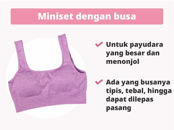 Miniset busa: Untuk anak yang tunas payudaranya sudah besar