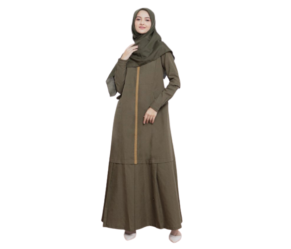 Gamis: Dress panjang dan longgar dengan lekukan di pinggang