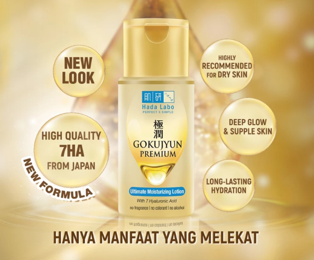 Gokujyun Premium Ultimate Moisturizing Lotion: Memberikan hidrasi intens, menenangkan, dan menjaga kelembapan kulit kering dan sensitif