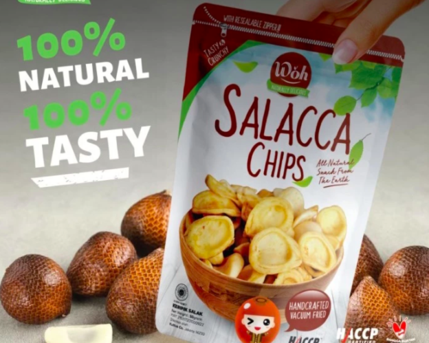 Salacca Chips: Keripik salak yang nutrisinya terjaga dan diklaim 100% enak