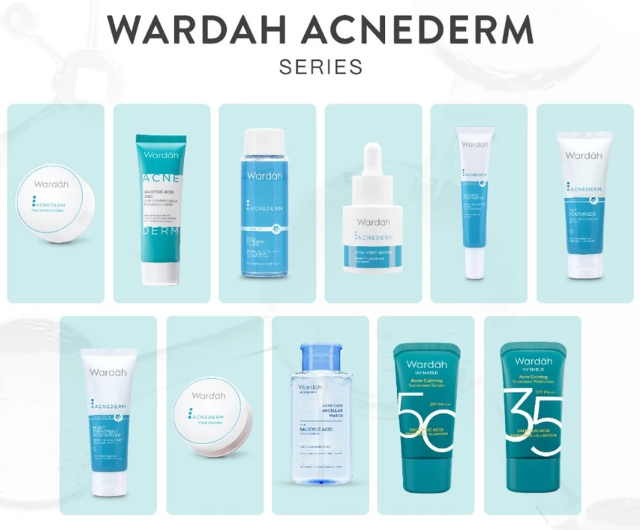 Kulit berminyak dan berjerawat atau beruntusan: Pilih yang mengandung salicylic acid, contohnya seri Acnederm
