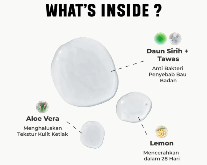 Untuk atasi bau ketiak: Pilih natural deodorant yang mengandung zinc atau Aloe vera