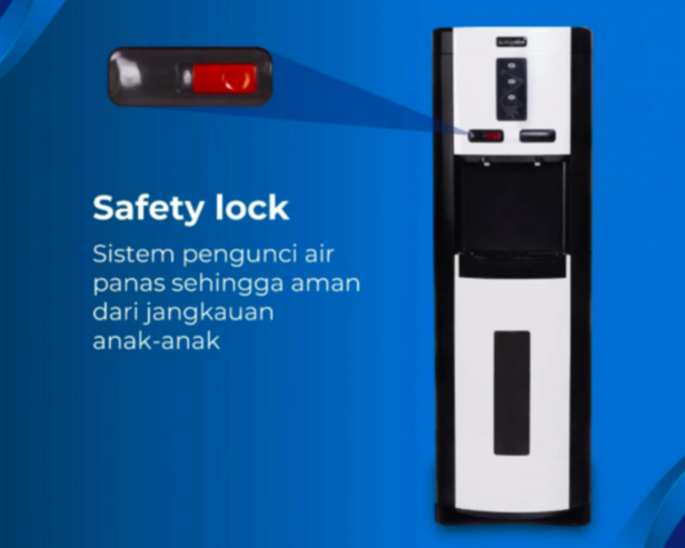 Seri WDP300 atau WDP200 dengan fitur child lock lebih aman untuk anak kecil