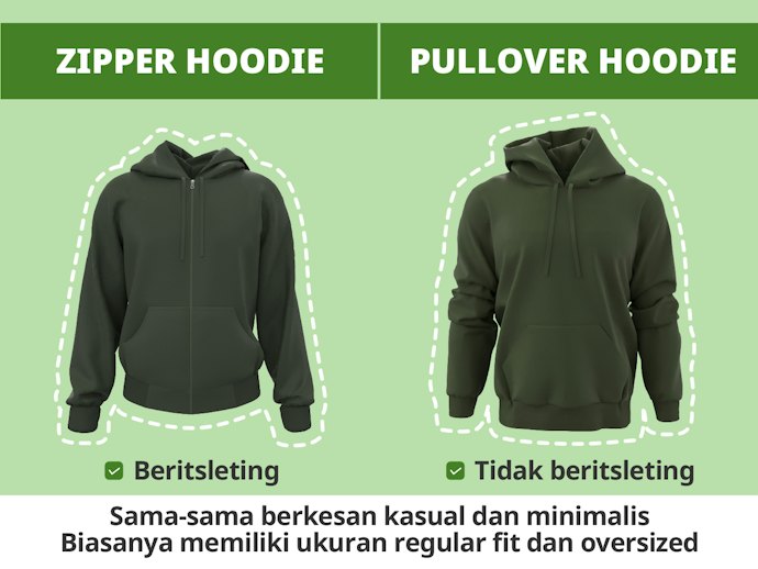 Jaket hoodie: Praktis untuk tampilan kasual minimalis