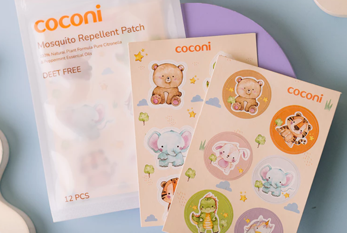 Sticker, ditempelkan pada barang di sekitar bayi