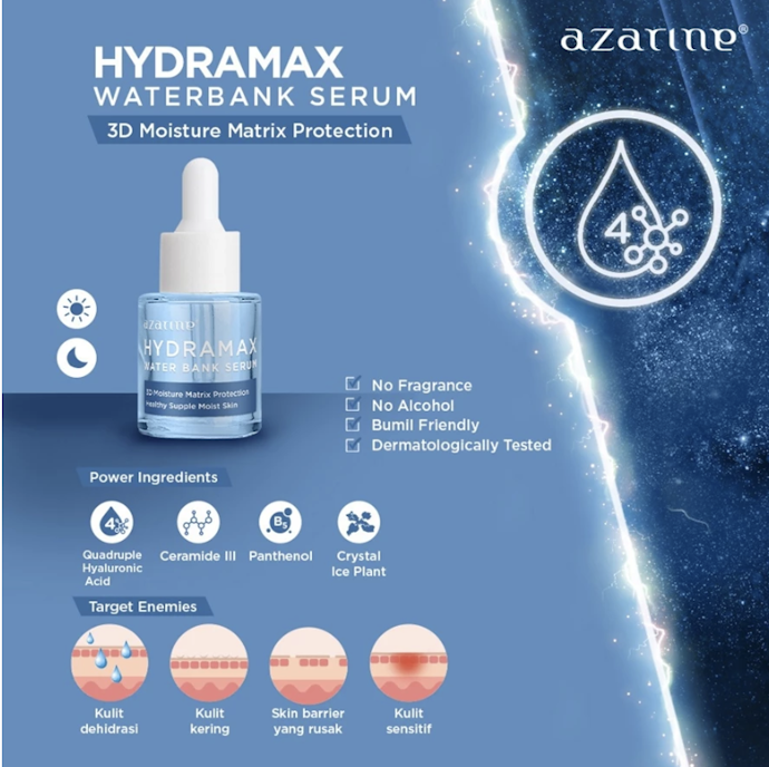 Jika kulit kering, pastikan serum mengandung humektan dan emolien