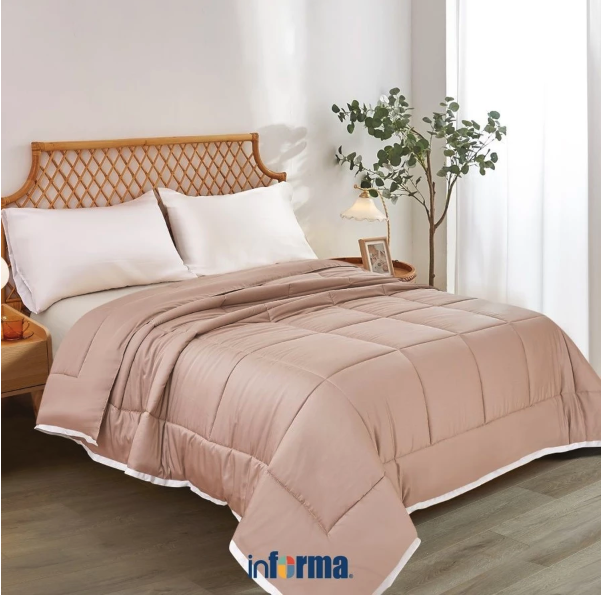 Informa: Menawarkan bed cover premium yang adem dalam warna-warna netral
