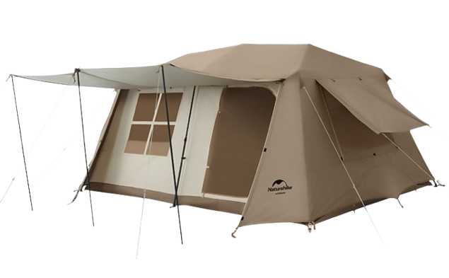 Tenda ridge cocok untuk glamping keluarga karena strukturnya yang lebih tinggi