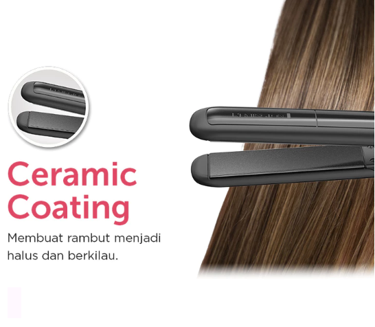 Keramik, aman untuk rambut tipis dan dapat digunakan sehari-hari