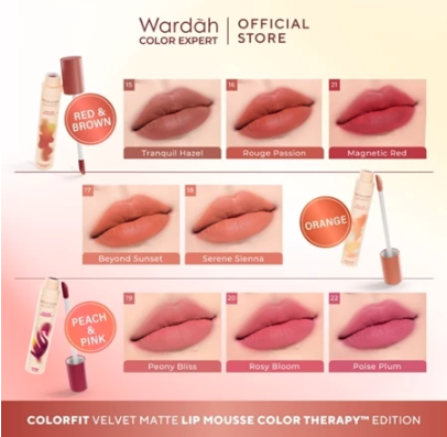 Colorfit Velvet Matte Lip Mousse: Finish look-nya lembut dengan nuansa velvet