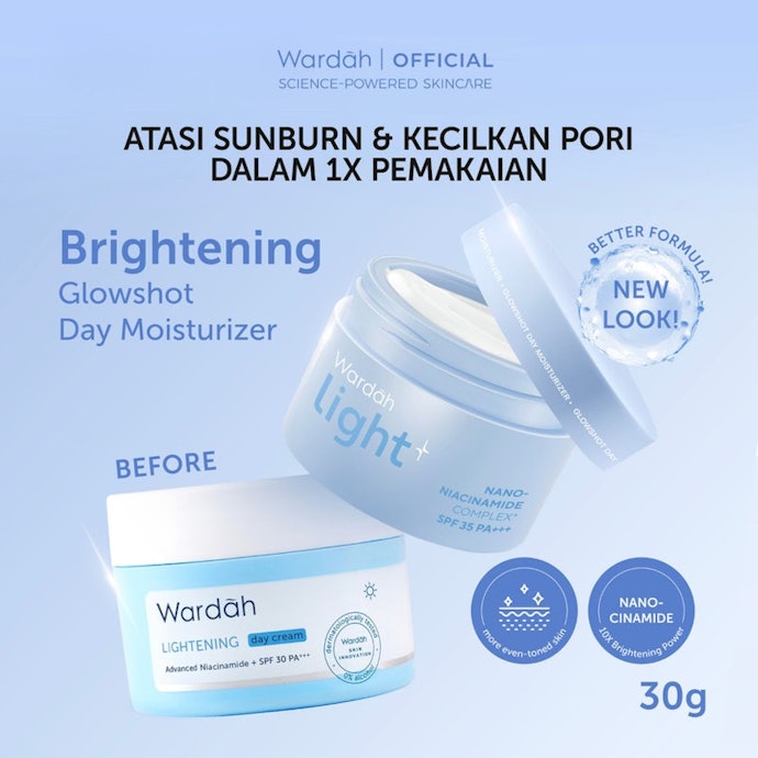 Untuk mencerahkan wajah dari kulit kusam, gunakan moisturizer dari Lightening Series atau C-Defense