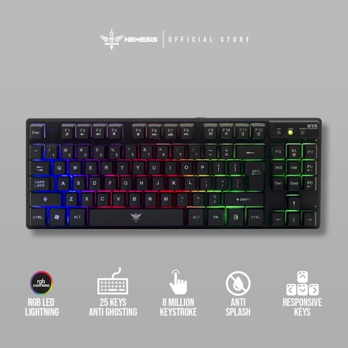 Keyboard membrane bisa dipertimbangkan jika ingin keyboard yang lebih senyap serta relatif terjangkau