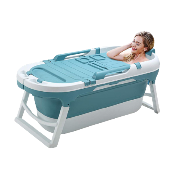 Untuk bathtub portable, pilih bathtub plastik, karet, atau silikon