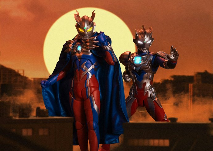 SH Figuarts Ultraman, Anda bisa beraksi dengan replika bangunan