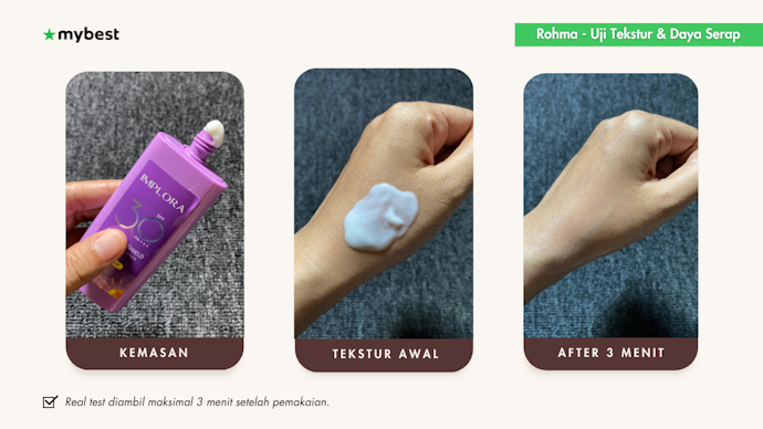Reviewer 2: Hasil foto uji coba tekstur dan daya serap