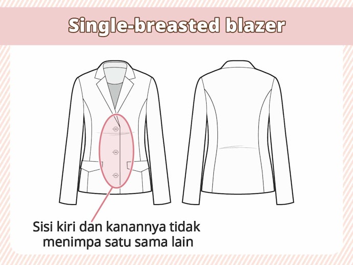 Single breasted blazer: Standar dan klasik untuk semua wanita