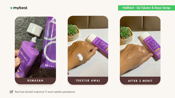 Reviewer 1: Hasil foto uji coba tekstur dan daya serap