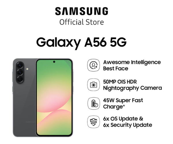 Samsung Galaxy A56 5G: Performa seimbang yang didukung ketahanan jangka panjang