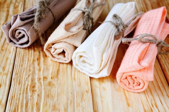 Bahan katun untuk lap tangan atau lap mulut