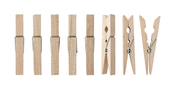Wooden clip polos: Terlihat lebih natural