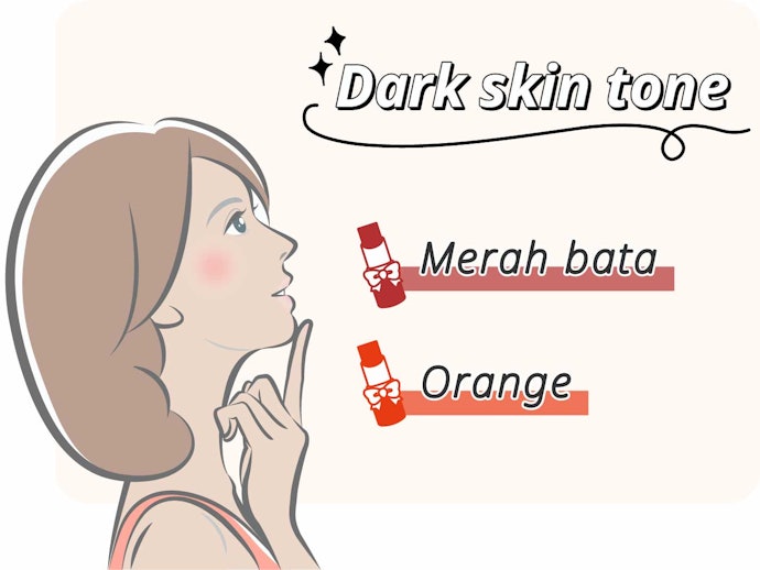 Warna warm untuk kulit gelap atau sawo matang