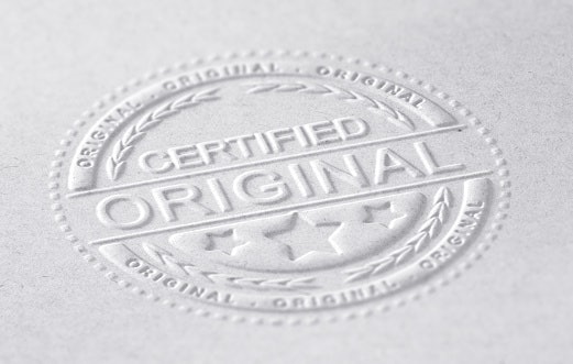 Stempel emboss, tidak perlu menggunakan tinta