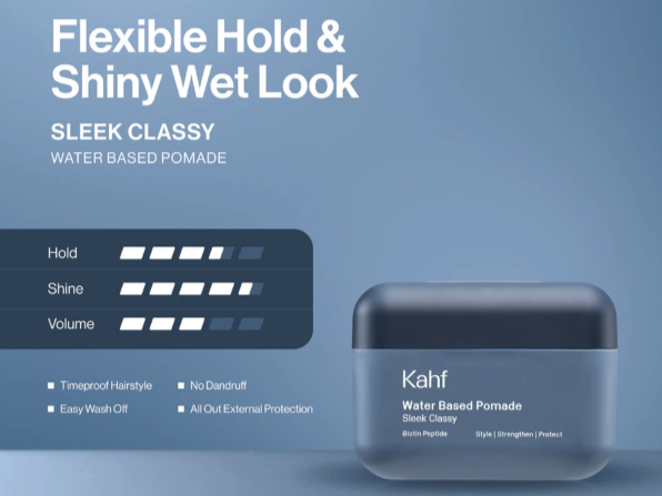 Pomade Kahf, cocok dipakai sehari-hari karena mudah dicuci dan ditata ulang