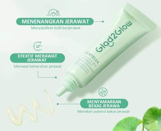 Jerawat meradang di kulit sensitif: Utamakan obat totol jerawat yang diberi tambahan Centella asiatica
