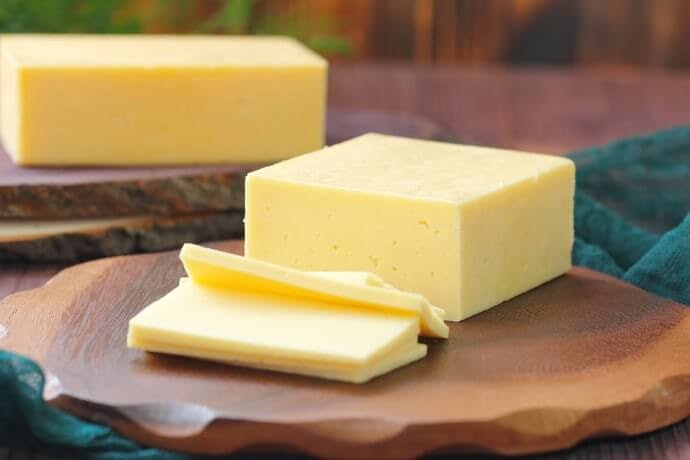 Cheddar putih, memberikan kesan alami