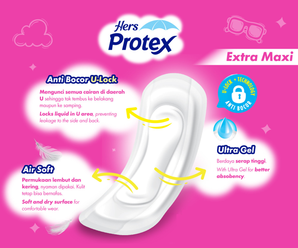 Cari pembalut dengan daya serap tinggi, seperti yang dilengkapi gel superabsorbent atau ketebalan maxi