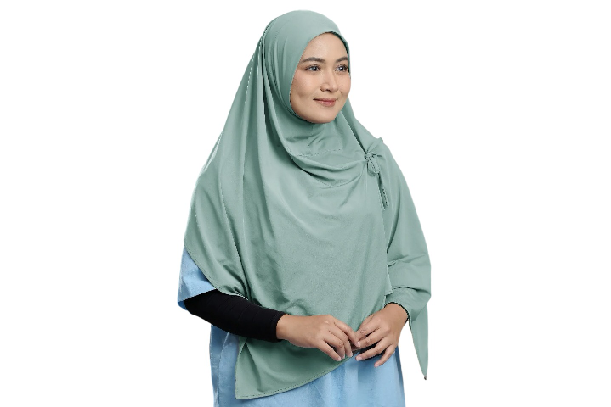 Bergo atau kerudung instan: Pas untuk dipakai ke sekolah ataupun mengikuti kegiatan santai