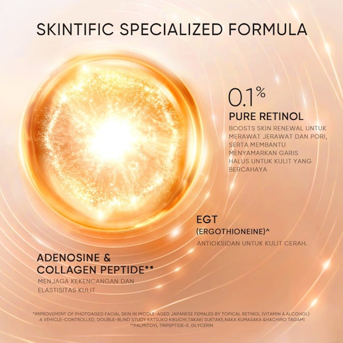 Untuk membantu mengencangkan kulit, pilih serum dengan kandungan peptide