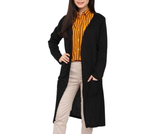 Monellina: Tawarkan cardigan wanita panjang yang ringan dengan bahan spandex