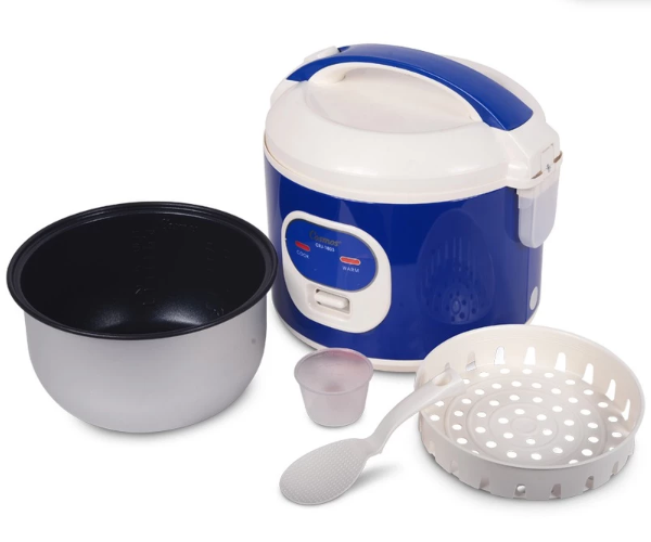 Untuk penggunaan 2-4 orang, pertimbangkan magic com ukuran 1,2L - 1,8L